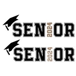 Senior 2024 SVG, Graduation SVG, Class of 2024 SVG, png, eps, dxf, studio.3 Cut files for Cricut and Silhouette, Clipart