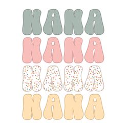 Nana PNG Print File For Sublimation or Print, boho nana png, retro nana sublimation, boho designs, vintage nana designs