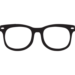Glasses Svg, Eyeglasses Svg, Glasses Silhouette, Spectacles SVG, Eyeglass Frame svg, Glasses Clipart, Cricut Cut File