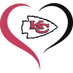 Kansas City Chiefs Heart SVG, Chiefs SVG, Kansas City Chiefs SVG For Cricut, Kansas City Chiefs Logo SVG