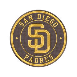 MLB San Diego Padres Team Embroidery Design, MLB Embroidery Files, MLB San Diego Padres Embroidery, Machine Embroidery