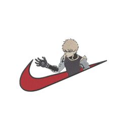 One Punch Man Genos x Nike Embroidery Design