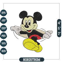 Disneyland Mickey Mouse Design Embroidery File