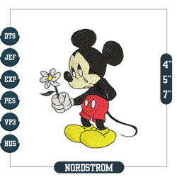Mickey Having a Bad Day Embroidery Design File