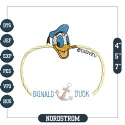 Captain Donald Duck Disney Embroidery