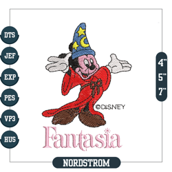 Mickey Fantasia Embroidery Design