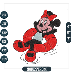 Minnie Mouse Summer Embroidery File
