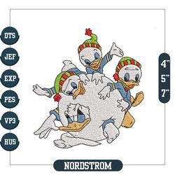 The Duck Tales Christmas Embroidery Png