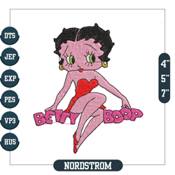 Character Betty Boop Embroidery Design