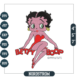 Embroidery Cute Betty Boop Sexy Lady