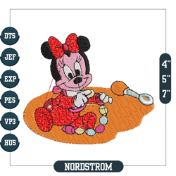Baby Minnie Mouse Embroidery