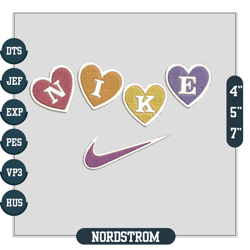 Nike heart Logo embroidery design, Digital Embroidery,Embroidery Files
