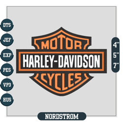 Harley Davidson Embroidery Files, Harley Logo Embroidery Designs, Harley Davidson Logo, Machine Embroidery Designs 6,