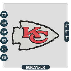 Kansas City Chiefs Embroidery Files, NFL Logo Embroidery Designs, NFL Chiefs