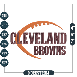 NFL Logo Cleveland Browns Embroidery Files,Digital Embroidery,Embroidery Files, Digital Embroidery Design