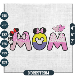 Mom Minnie Mouse Disney Mother Day Embroidery ,Embroidery Files, Digital Embroidery Design
