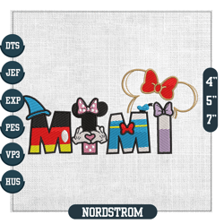 Mimi Minnie Mouse And Friends Mother Day Embroidery ,Embroidery Files, Digital Embroidery