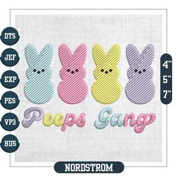 Peeps Gang Happy Easter Day Embroidery