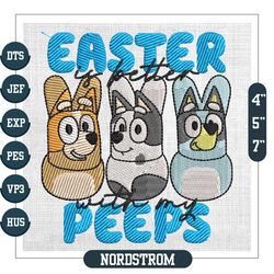 Easter Is Better With My Peeps Bluey The Kids Embroidery