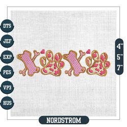 Xoxo Love Paws Valentine Day Dog Embroidery