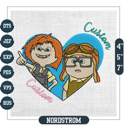 Adventurer Carl And Ellie Custom Name Embroidery
