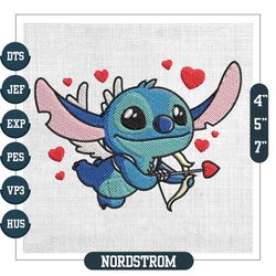Cupid Stitch Cute Valentine Couple Matching Embroidery