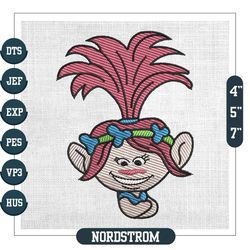 Troll Hair Poppy Dreamwork Couple Matching Embroidery