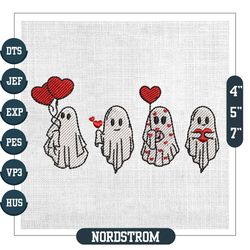 Halloween Ghost Love Spooky Valentine Embroidery