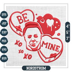 Xoxo Love Michael Myers Horror Valentine Embroidery
