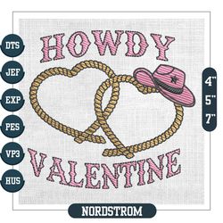 Howdy Valentine Western Cowboy Embroidery
