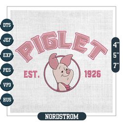 Piglet The Pig Est 1926 Embroidery