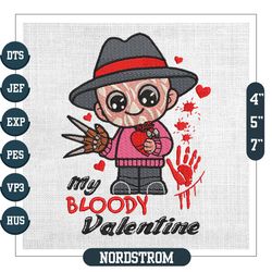 My Bloody Valentine Killer Freddy Krueger Embroidery