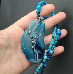 deer necklace