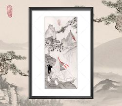 Art Print Day dreams inspired by Mo Dao Zu Shi / A4 / Forget About Regrets / Lan Wangji / Wei Wuxian
