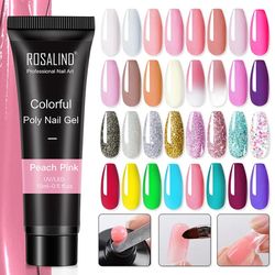 Polygel Nails ROSALIND Poly UV Nail Extension Gel Art Design Nail Supplies Nails Acrylic Builder Glue Home Manicure Kit