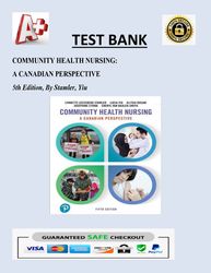 COMMUNITY HEALTH NURSING: A CANADIAN PERSPECTIVE 5th Edition, By Stamler, Yiu