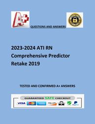 2023-2024 ATI RN Comprehensive Predictor Retake 2019