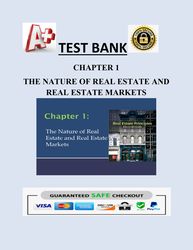 CHAPTER 1 THE NATURE OF REAL ESTATE AND REAL ESTATE MARKETS