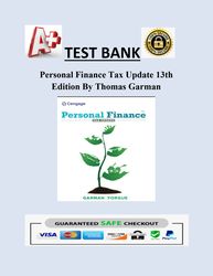 Personal Finance Tax Update 13th Edition By Thomas Garman