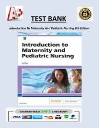Introduction To Maternity And Pediatric Nursing 8th Edition