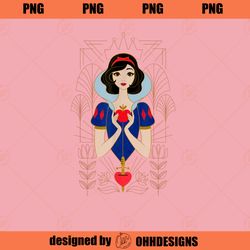 Disney Princess Snow White Modern Art Deco Style PNG Download