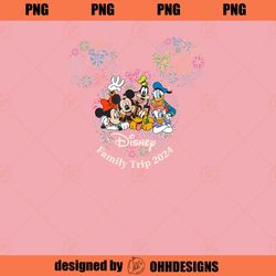Disney Mickey Friends Fireworks Vacation Family Trip 2024 PNG Download