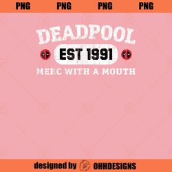 Marvel Deadpool 30th Merc With A Mouth Est 1991 PNG Download