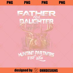 Father and Daughter Hunting Partners For Life Deer Hunter PNG Download