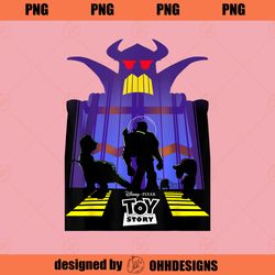 Disney Pixar Toy Story Zurg Frame Buzz Silhouette Logo PNG Download