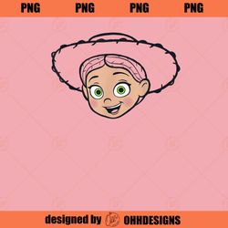 Disney Pixar Toy Story Jessie Big Face Hat Outline PNG Download