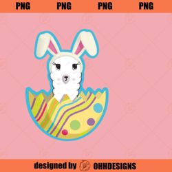 Surprise Im the Easter Bunny Funny Llama Ohhh Design PNG Download