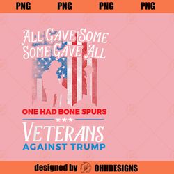 Dump Trump Cadet Bone Spurs Veterans Against Trump PNG Download