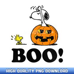 Peanuts Halloween Snoopy Woodstock BOO! Long Sleeve T-Shirt Long Sleeve - Exclusive Release Sublimation Files - Spark Yo