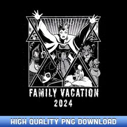 disney villains graphic print family vacation trip 2024 - luxury sublimation png collection